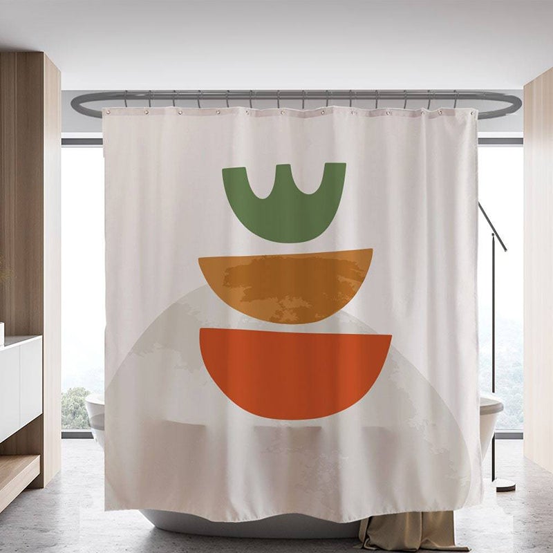 Abstract Shape Shower Curtain
