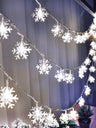 Christmas String Light with 20pcs Snowflake Shaped Bulb 1pc - Novelty Lighting