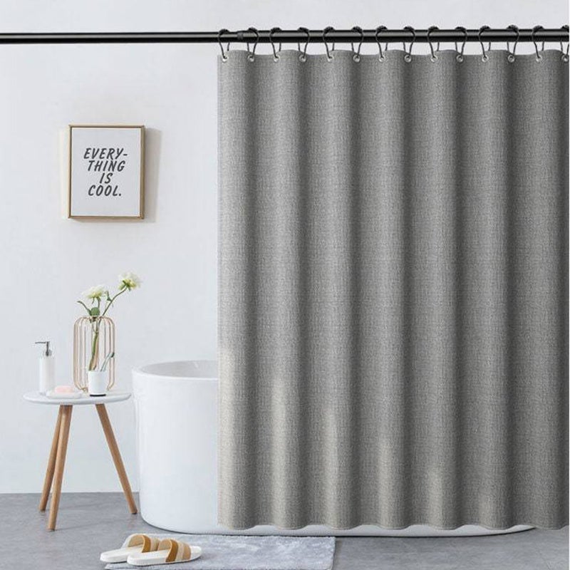 Gray Line Shower Curtain
