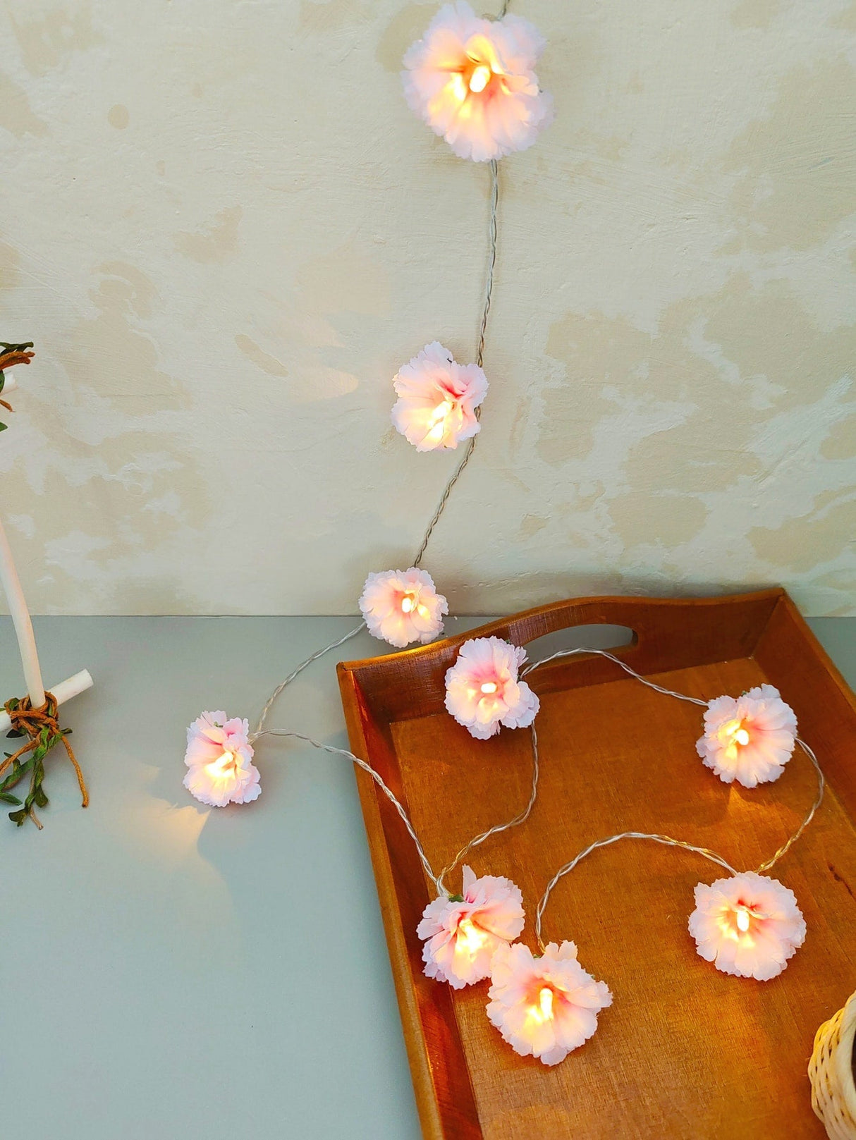 String Light with 10pcs Cherry Shaped Bulb 1pc - Novelty Lighting