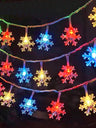 Christmas String Light with 40pcs Snowflake Bulb 1pc - Lighting & Lamp