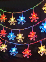 Christmas 40 Led 6m Snowflake String Light - Lighting & Lamp