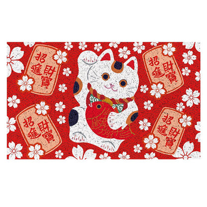 Japanese Fortune Cat PVC Entrance Mat
