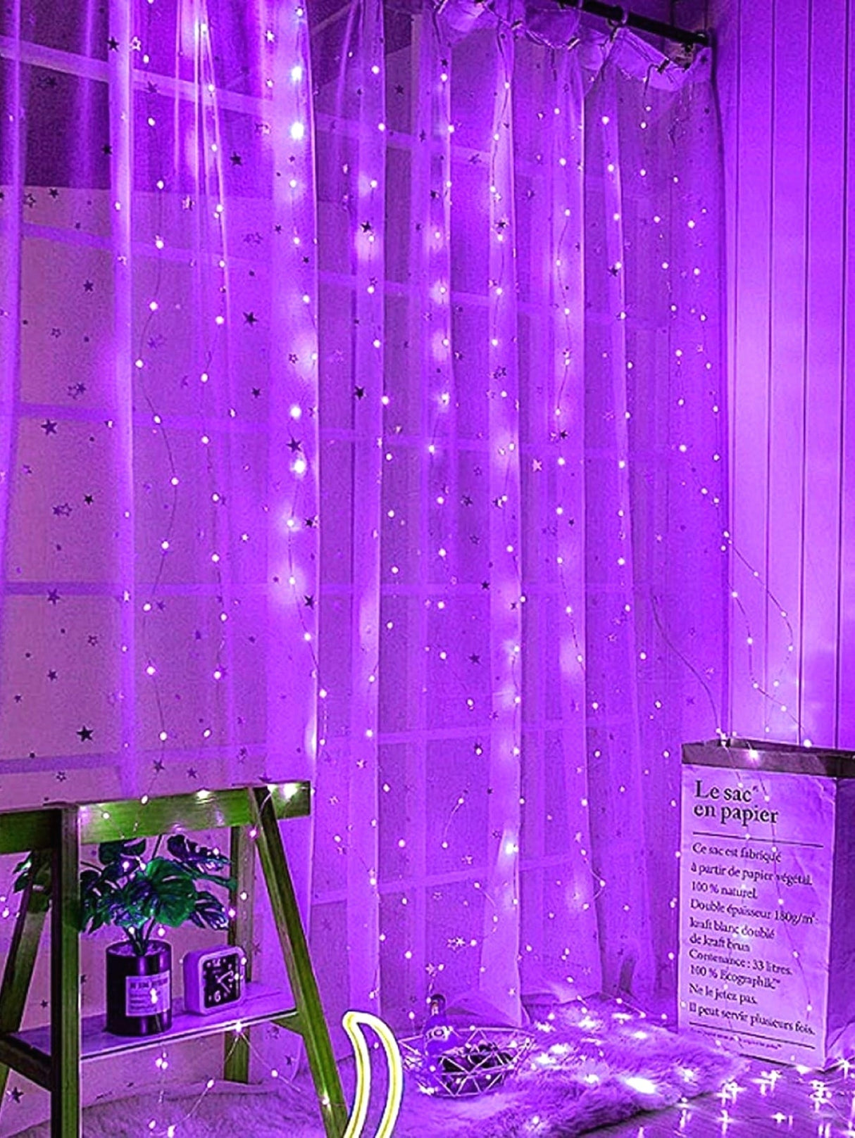 200 Led 2 x 2M Curtain String Light 1pc - Novelty Lighting