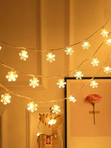 Christmas String Light with 20pcs Snowflake Shaped Bulb 1pc - Novelty Lighting