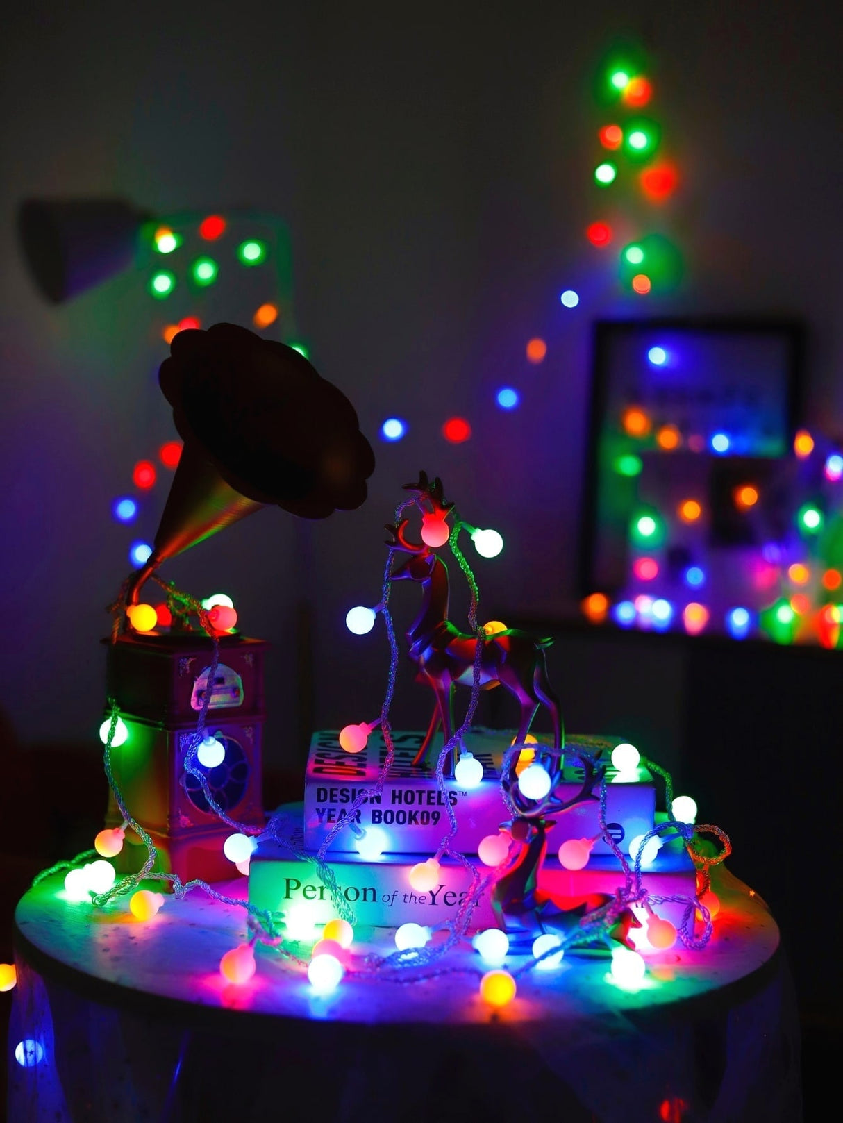 7 Color String Light with 40pcs Ball Shaped Bulb 1pc - Novelty Lighting