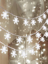 Christmas String Light with 40pcs Snowflake Bulb 1pc - Lighting & Lamp