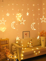 126 Led 3m Star & Moon String Light - Novelty Lighting