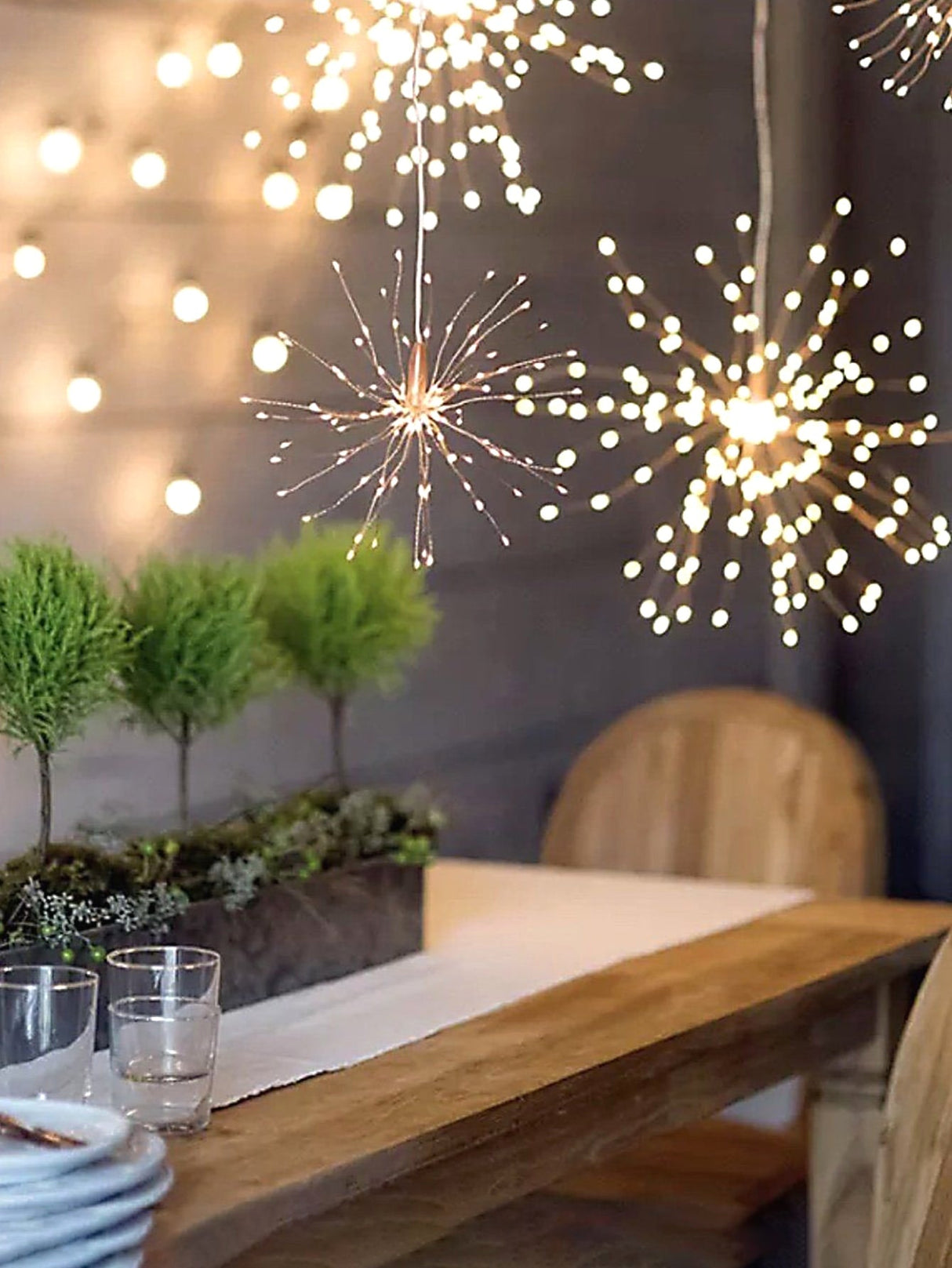 Firework Design String Light with 90pcs Bulb 1pc - Novelty Lighting