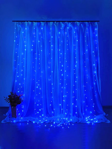 Control Curtain Decorative String Light with 300pcs Bulb Remote - Novelty Lighting