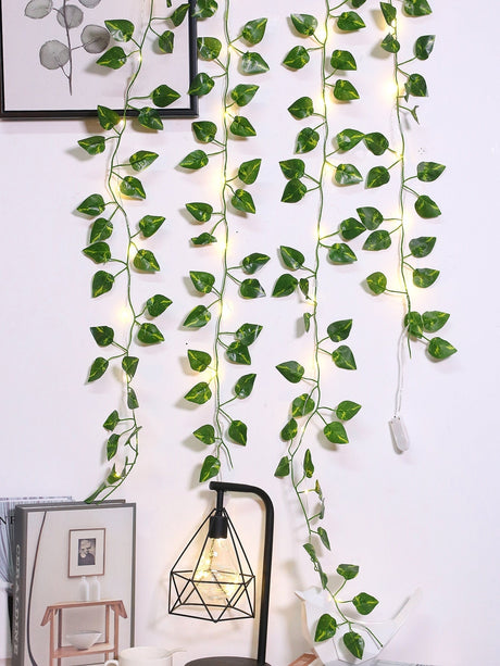 Artificial Leaf Vine String Light with 20pcs Bulb 1pc - Novelty Lighting
