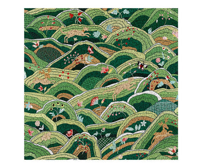 Green Filed and Animal PVC Entrance Mat