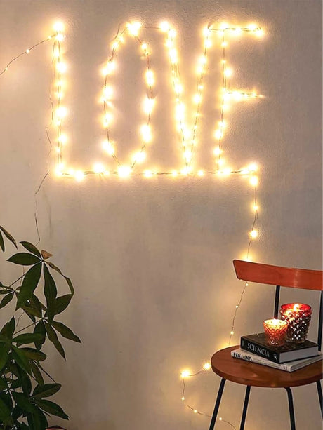 Copper String Light with 30pcs Bulb 1pc - Novelty Lighting