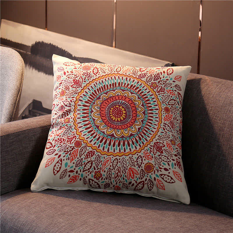 Bohamian Pattern Pillowcase with Pillow Core