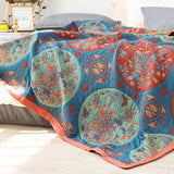 Bilateral Circle Flower Cotton & Camellia Quilt