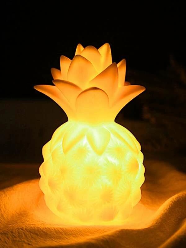 Cute Pineapple Shaped  3 Color Options Night Light 1pc