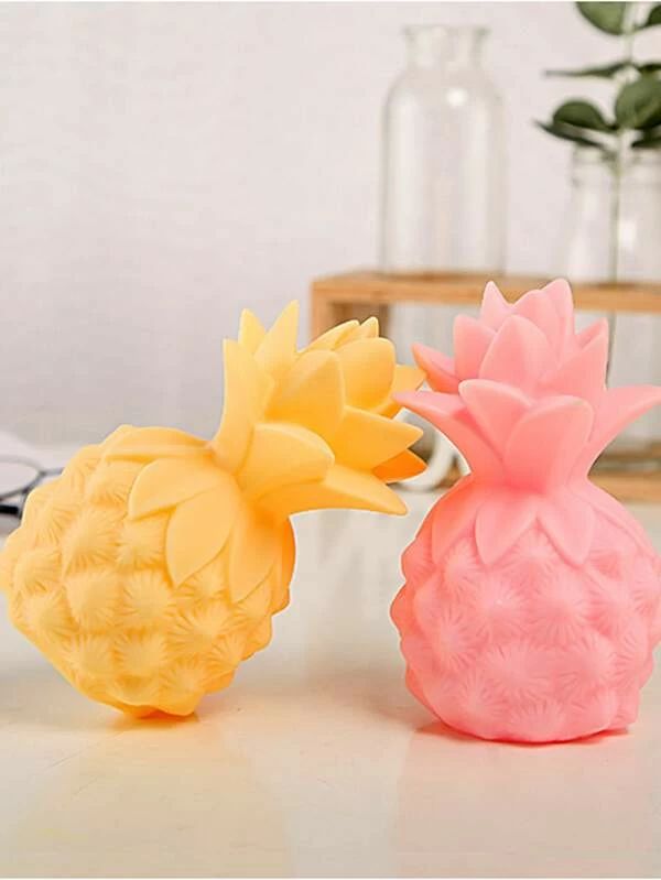 Cute Pineapple Shaped  3 Color Options Night Light 1pc