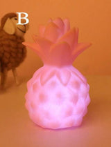 Cute Pineapple Shaped  3 Color Options Night Light 1pc