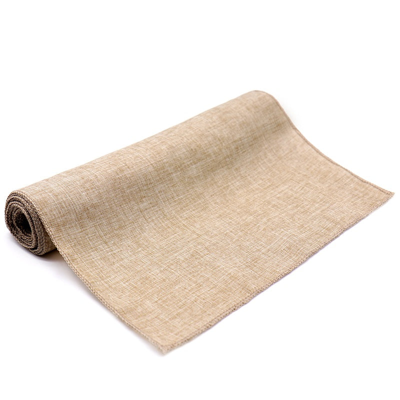 Rustic Table Runner Natural Feux Linen Table Cloth