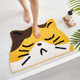 Sleeping Cat Bath Mat