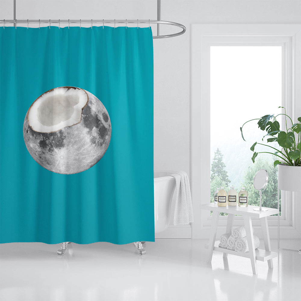 Coconut Shower Curtain (Blue Green Pink)