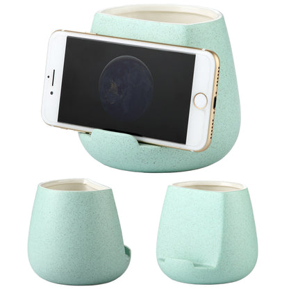 Ceramic toothbrush cell phone storage rack | Solid Color