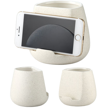 Ceramic toothbrush cell phone storage rack | Solid Color