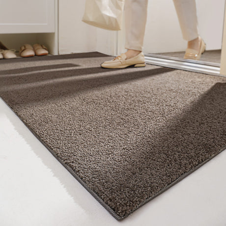 Feblilac Luxury Rectangular Solid Living Room Carpet Door Mat