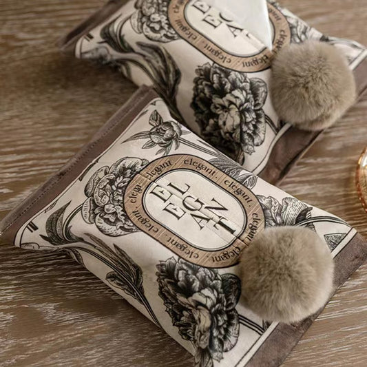 Li Feier American retro tissue box light luxury high-end living room household paper drawer fabric ns French drawer box