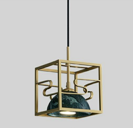 Bronze Marble Pendant Lamp