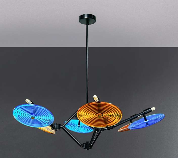 Colorful Rotary Pendant Lamp