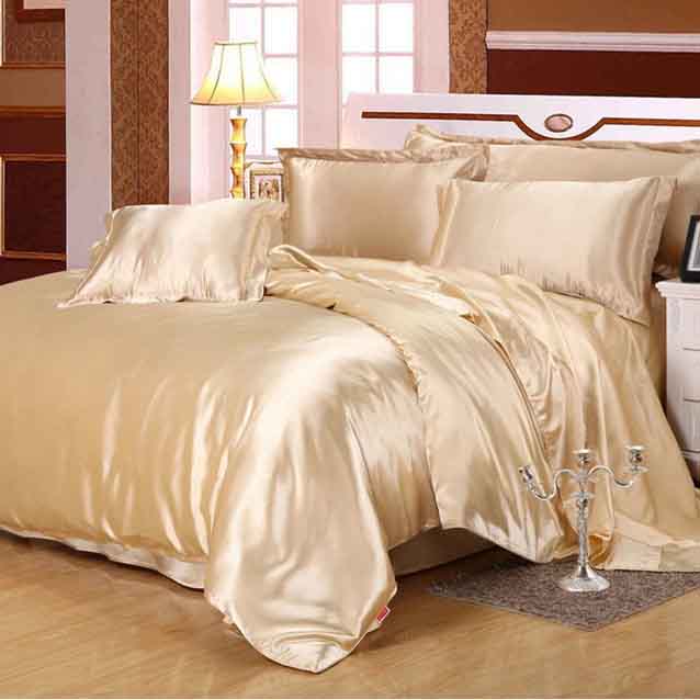 19MM Heavy Moisturizing And Luxurious Pure Mulberry Silk Duvet Cover Bedding Set (Silk Pillowcase /Quilt Cover /Sheet)