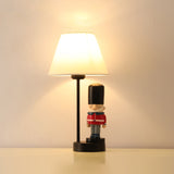 Soldier Bedside Nightstand Lamp Resin 1 Bulb Kids Style Table Lighting with Shade