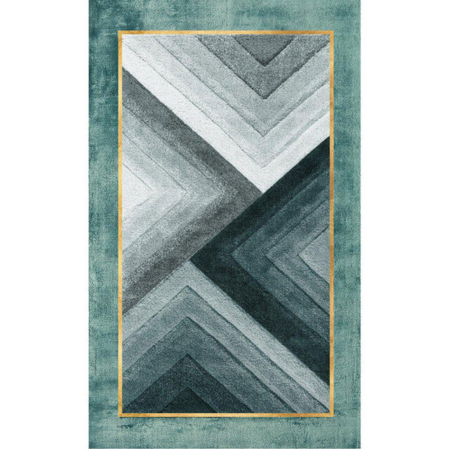 Unique Living Room Rug Multi-Colored Geometric Print Carpet Cotton Blend Anti-Slip Backing Indoor Rug Clearhalo 'Area Rug' 'Rug' 2209098