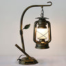 Industrial Lantern Hanging Nightstand Lamp 1 Bulb Iron Kerosene Table Lighting for Bedside