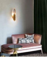 Gold Leaf Wall Lamp