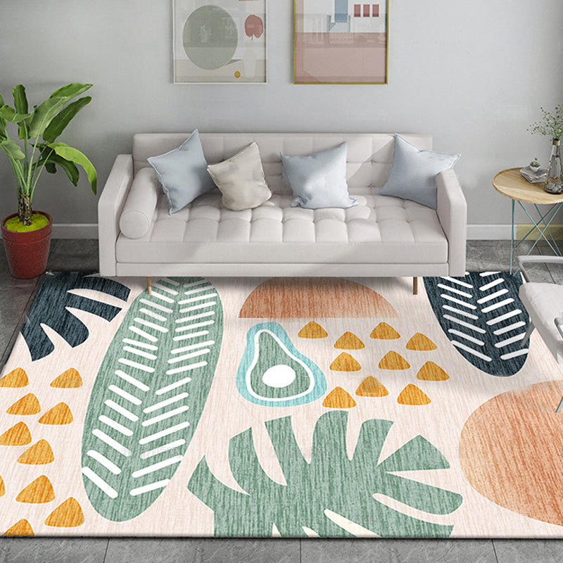 Multi Color Modernist Rug Synthetics Morandi Color Block Abstract Rug Washable Stain Resistant Anti-Slip Rug for Decoration - Clearhalo - 'Area Rug' - 'Rug' - 2267063