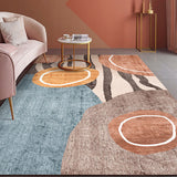 Multi Color Modernist Rug Synthetics Morandi Color Block Abstract Rug Washable Stain Resistant Anti-Slip Rug for Decoration - Clearhalo - 'Area Rug' - 'Rug' - 2267068