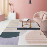 Multi Color Modernist Rug Synthetics Morandi Color Block Abstract Rug Washable Stain Resistant Anti-Slip Rug for Decoration - Cream Gray - Clearhalo - 'Area Rug' - 'Rug' - 2267080