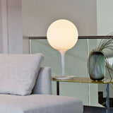 Balloon Shaped Night Lamp Nordic Frosted White Glass Single Study Table Light in White