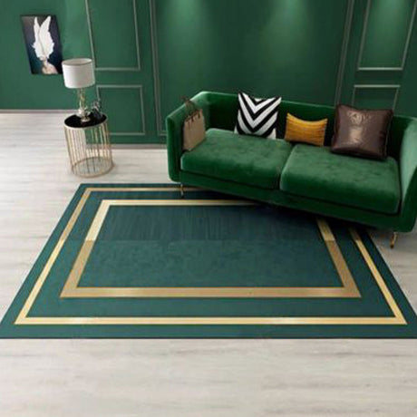 Nordic Geo Printed Rug Multi-Color Synthetics Area Rug Easy Care Machine Washable Indoor Rug for Parlor Blue-Green Clearhalo 'Area Rug' 'Rug' 2296154