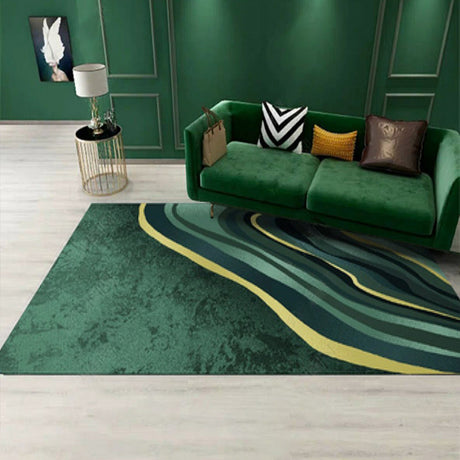 Nordic Geo Printed Rug Multi-Color Synthetics Area Rug Easy Care Machine Washable Indoor Rug for Parlor Yellow-Green Clearhalo 'Area Rug' 'Rug' 2296162