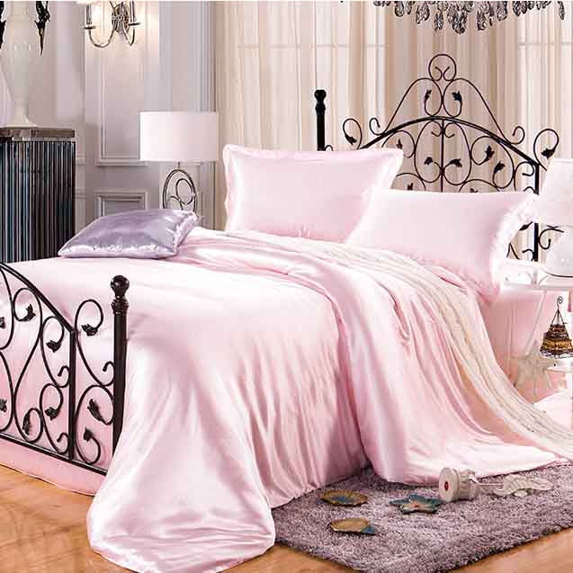 19MM Heavy Moisturizing And Luxurious Pure Mulberry Silk Duvet Cover Bedding Set (Silk Pillowcase /Quilt Cover /Sheet)