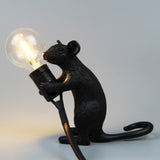 Mouse Shaped Mini Bedroom Table Light Resin 1 Head Novelty Kids Night Stand Lamp