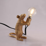 Kids Style Mouse Shaped Table Lamp Resin 1-Light Bedside Night Lighting for Decoration