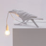 Bird Shaped Table Lamp Artistic Creative Resin Single-Bulb Nightstand Light for Bedroom