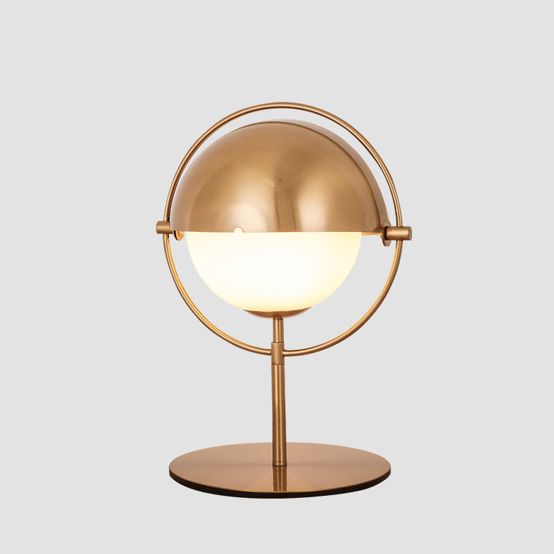 Postmodern Swivelable Globe Table Lamp Opaline Glass 1-Light Bedroom Night Light