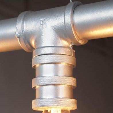 4 Head Water Pipe Industrial Pendant Light