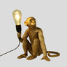 Ape Monkey Resin Night Light Decorative 1 Head Table Lamp with Naked Bulb Design