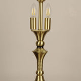 Brass Flower Nightstand Lamp Minimalist Opal Frosted Glass Single Bedroom Table Light